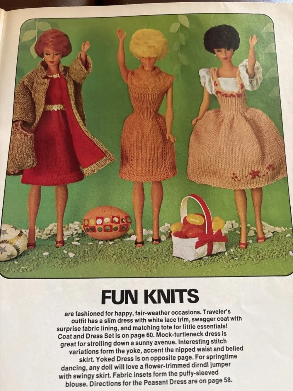 Crochet & Knit Doll Pattern Books Lot Doll Delights McCalls Doll Fashions Vol 1
